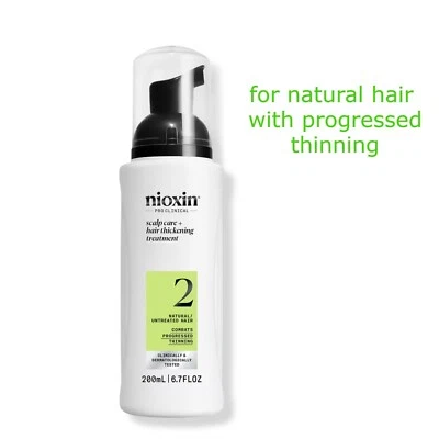 NIOXIN System 2 Tratamiento Espesante Cuero Cabelludo y Cabello 6.7oz/200ml - Nuevo en Caja Foto 1 de 2