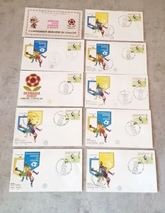 ITALIA SOCCER EUROPEAN CHAMPIONSHIP LOT 15 FDC & SPECIAL CARTON - Picture 1 of 2
