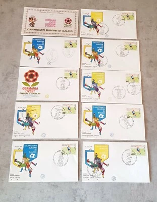ITALIA SOCCER EUROPEAN CHAMPIONSHIP LOT 15 FDC & SPECIAL CARTON - Image 1 of 2