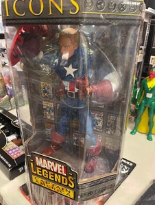 Marvel Legends Icons 12" CAPITÁN AMÉRICA DESENMASCARADA Figura variante ToyBiz 2006 - Imagen 1 de 2