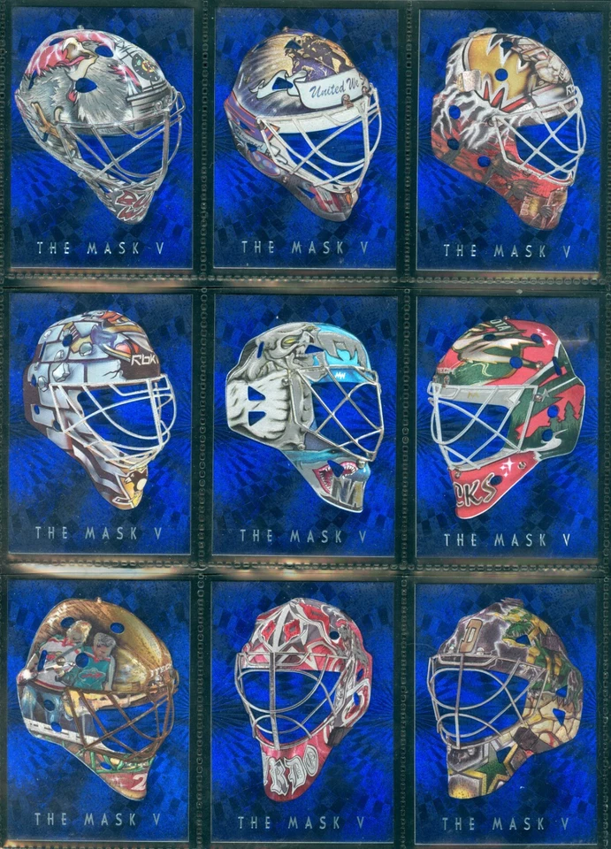 2007-08 BETWEEN THE PIPES MASK V NHL HOCKEY CARD M-01 TO M-30 SEE LIST - Image 1 of 1