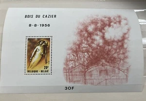 BELGIUM STAMP SOUVENIR SHEET MINT  Bois Du Cazier 8-8-1956 - Bild 1 von 1