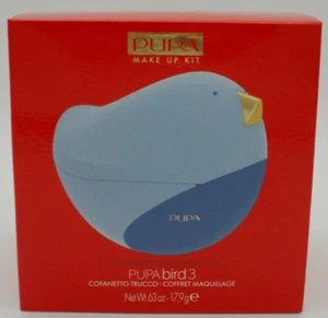 PUPA BIRD 3 AZUL, CREMA PARA LABIOS, BRILLO DE LABIOS Y SOMBRAS DE OJOS COMPACTAS NUEVAS EN CAJA. - Imagen 1 de 3
