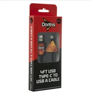 Doritos 4ft Type C To USB A Cable Devices Phones Tablets NIP - Photo 1/4