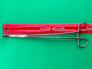 Miltex Surgical 10-3/4" Vascular Clamp, 32MM x 9MM Inside Jaw - Picture 1 of 5