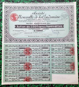 Dépt 03 - Buxières les Mines Les Plamores - Rare Société Minière du 19/08/1941 - Picture 1 of 2