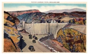 BOULDER DAM Nevada Lookout Point AZ - Postal - Imagen 1 de 2
