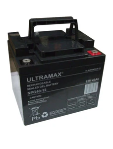 2 x12v 40AH AGM/GEL REPLACES 38AH 42AH 44AH 45AH MOBILITY SCOOTER BATTERIES - Picture 1 of 2