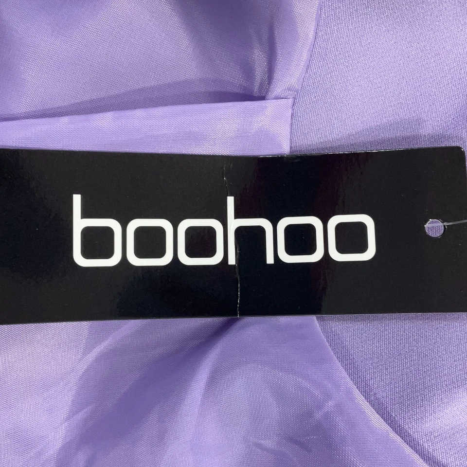 Boohoo Blazer Womens Size 4 Purple Long Sleeve Notch Lapel Oversized Tailored - Image 1 of 4