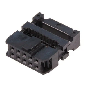 IDC 2x5 10 Pin Female Jack to Ribbon Cable 2.54mm Arduino Prototype Solder Sockets - Picture 1 of 1