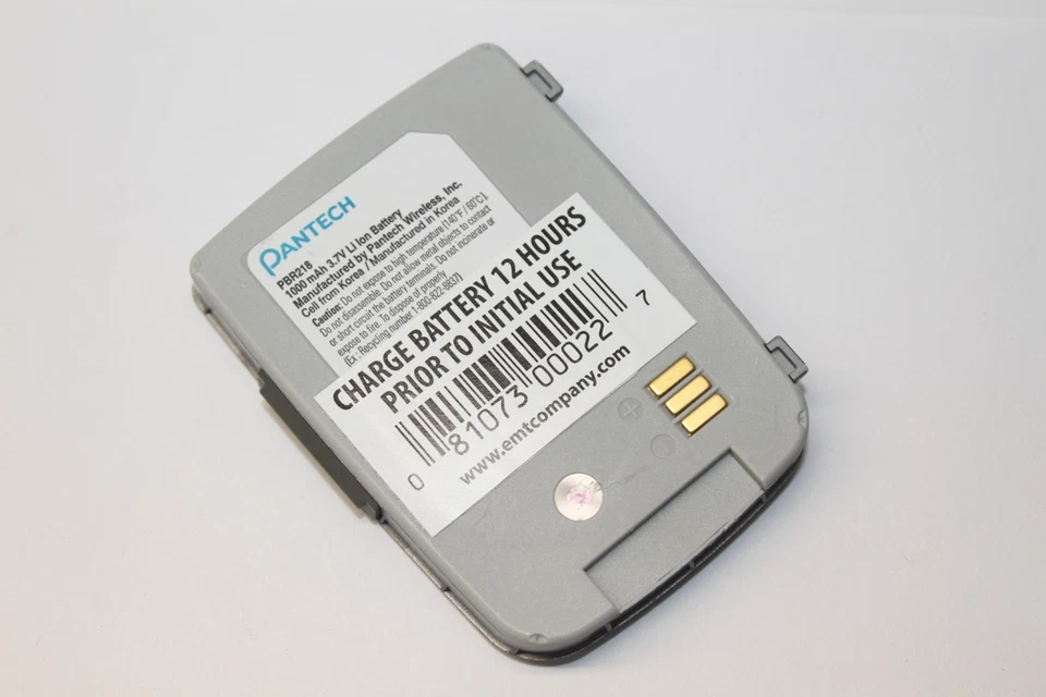 Batería de iones de litio de repuesto genuina original OEM Pantech PBR218 3,7 V 1000 mAh Foto 1 de 1