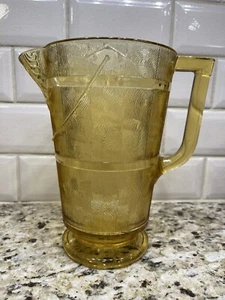 1880 Bernstein Bryce EAPG Muster Glas Holzeimer Eimer Fass Krug - Bild 1 von 8