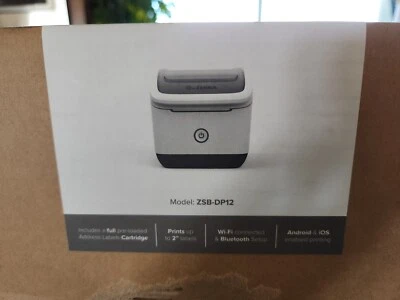 Zebra Bluetooth Wireless Barcode Label Printer ZSB Series ZSB-DP12 - Image 1 of 4