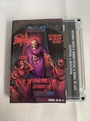Death "Scream Bloody Gore" Cassette Tape 1987 Heavy Thrash Metal 80s Combat - Image 1 of 4