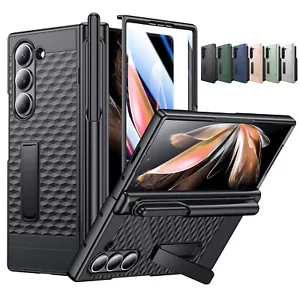 For Samsung Galaxy Z Fold 6 with S Pen Holder Case Screen Protector Stand Cover - Picture 1 of 15