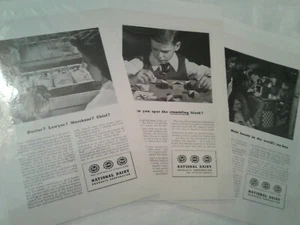 Juego de 3 páginas de publicidad nacional de lácteos de colección - 1947 - Imagen 1 de 4