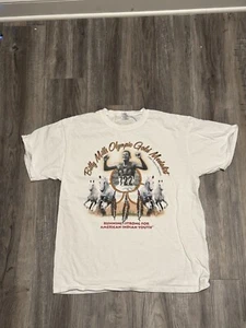 Vintage Billy Mills Olympic Gold Medalist 1964 Tokyo T Shirt Mens Size L NOS - Picture 1 of 2