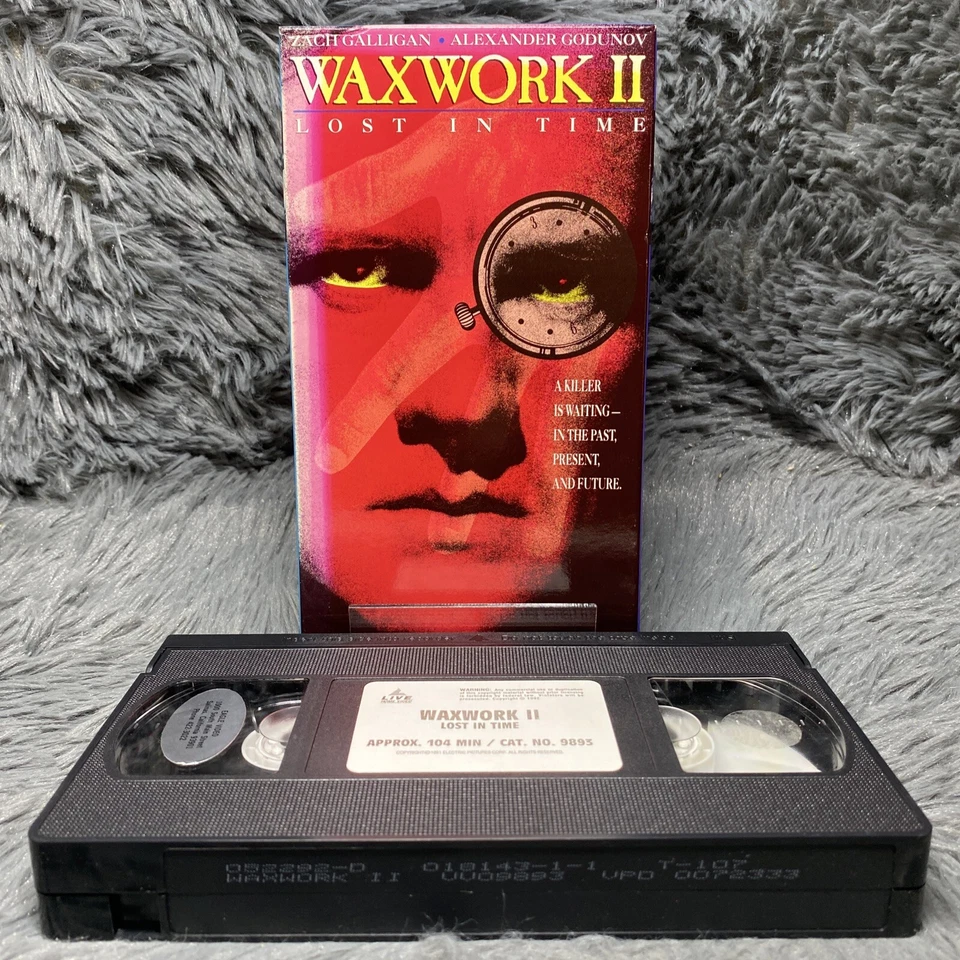 Waxwork 2 Lost in Time VHS Tape 1992 Horror Gore Zach Galligan Alexander Godunov - Image 1 of 4