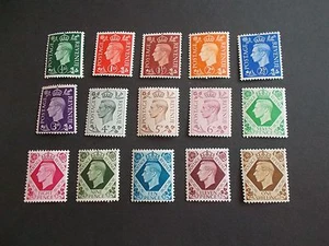 GVI 1937 dunkle Farben 15er-Set in hervorragendem M/N/H Zustand SG 462-475 Katze £45 - Bild 1 von 1