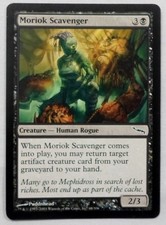 MAGIC THE GATHERING MTG 2003 MIRRODIN BLACK MORIOK SCAVENGER CREATURE CARD