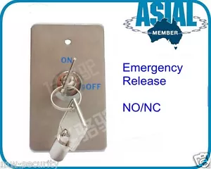 Emergency Door Release Key switch Surface/Flush Mount - Picture 1 of 6