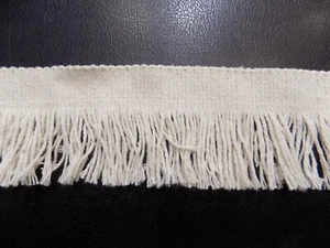 FRANGIA APERTA PER TAPPETI TAPPETO STUOIE SCENDILETTO CON BORDO DOPPIO ECRU' - Foto 1 di 1