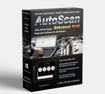 Autoscan Enhanced PLUS OBD2 EOBD Engine Diagnostic Software all Vehicles Elm327 - Image 1 of 4