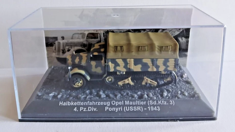 DIE CAST HALBKETTENFAHRZEUG OPEL MAULTIER (Sd.Kfz. 3) - Ponyru (USSR) 1943-1/72 - Immagine 1 di 1