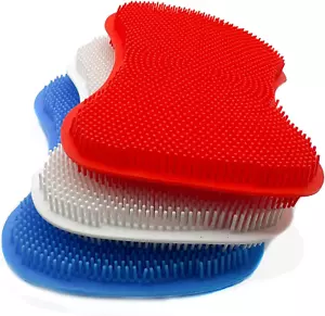 Silicone Sponges Kitchen, Sponges for Dishes 3 Dish Scrubber Kitchen Gadgets Scr - Picture 1 of 8