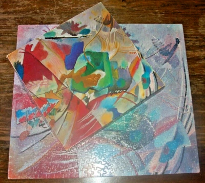 Impovisation With Green Center, Kandinsky ~ 1968 Springbok Puzzle, Complete Poor - Image 1 of 4