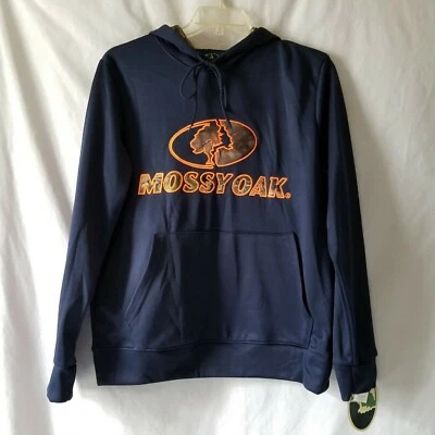 Men's Realtree Navy Blue Pullover Lined Fleece Hoodie Size Medium Hoody New NWT - Image 1 of 4