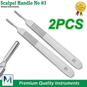 Surgical Scalpel Handle #3 Bades Carving Dissection Medical Dental Instruments - Picture 1 of 5