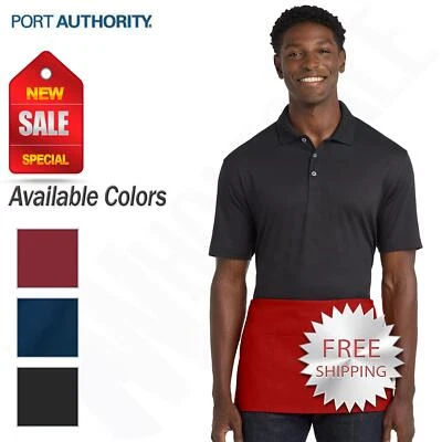 Port Authority 100% хлопок талии фартук 3 мешок карманы ручка карман A515 - Изображение 1 из 3