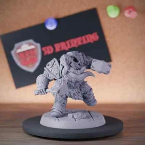 Dwarf Fighter Miniature Warrior Mini Dungeons and Dragons 5e DnD TTRPG - Picture 1 of 8