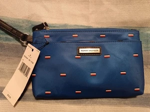 Tommy Hilfiger Damen Geldbörse Kalbsleder klein Freizeit Clutch Logo Tasche Neu mit Etikett - Bild 1 von 9