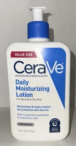 CeraVe Daily Moisturizing Lotion, Normal To Dry Skin, 16 Fl. Oz. Pump Bottle - Picture 1 of 8