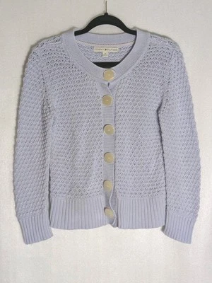 Cárdigan Suéter Y2K Tommy Hilfiger Para Mujer Talla M Tejido Abierto A Presión Púrpura Pastel  Foto 1 de 4