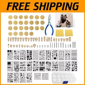112Pcs Wood Burning Tips Kit - Pyrography Accessories Set - Picture 1 of 9