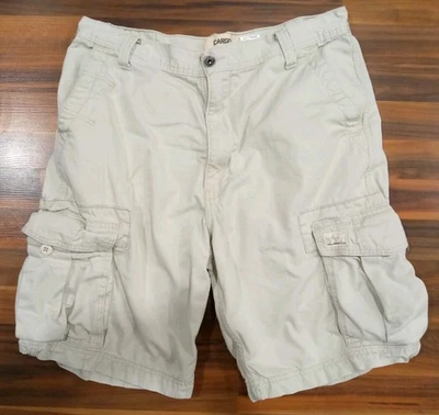 Levis Cargo Shorts Mens 36 Khaki Beige Utility Pockets Outdoor Classic Casual - Image 1 of 4