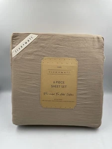 Live + Well 6 Piece Brown King Sheet Set New with Tags - Fast Shipping! - Picture 1 of 5