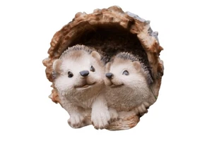 Home Cute Hedgehogs Garden Ornament Resin Decoration Outdoor Decor - Picture 1 of 17
