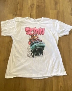 Vintage New Scion Y2K Cat Hot Rod Car T Shirt XLARGE New Sealed  - Picture 1 of 5