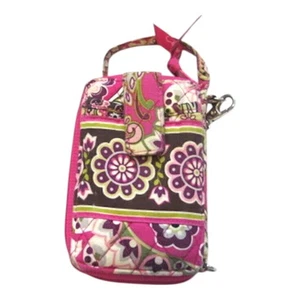 Vera Bradley Very Berry Paisley Carry It All Tech Geldbörse mit Kalbsleder - Bild 1 von 3
