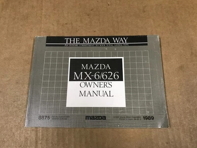 Vintage 1989 Mazda MX-6/626 Owner's/Operator's Glovebox Manual - Image 1 of 4