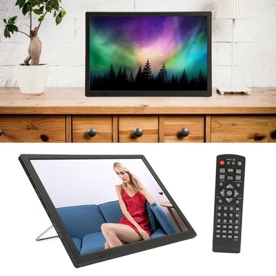 15.4in Portable TV FM Rradio Rechargeable Digital TV For Outdoor Accessory - Image 1 of 4