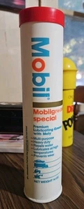 Vintage Mobilfrease Special 14oz Fett Tube Kartusche Kunststoff Sparschwein - Bild 1 von 6