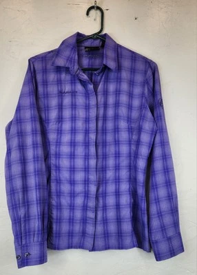 Mammut 女士衬衫户外远足徒步旅行尺寸 M 紫色 — 第 1/4 张图片