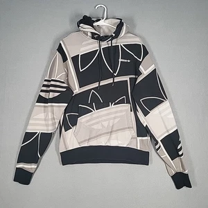 Adidas Hoodie Men’s Medium Multicolor Cotton Blend Pullover Trefoil Logo Casual - Picture 1 of 14