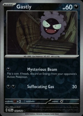Gastly - 102/162 Reverse Holo Common SV05: Temporal Forces 102/162 NM - Image 1 of 2