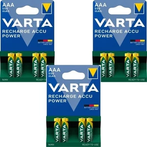 Batterie alcaline VARTA AAA HR03 1,2V Longlife batteria forte lunga durata 550mAh 12ER - Foto 1 di 8